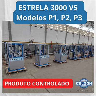 Prensa de Recarga Automática ESTRELA 3000 em Modelos P1 ou P2 ou P3.