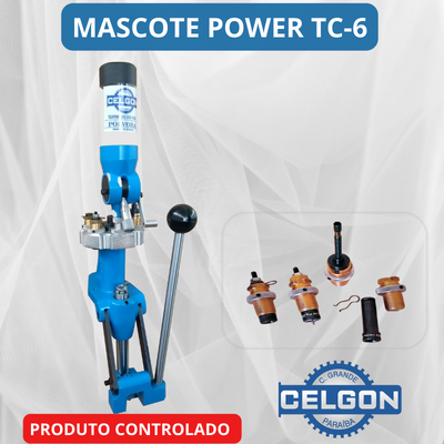 Prensa de Recarga MASCOTE TC-6 com Calibre .38 C/CAL.38  com Abridor